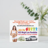 Carte postale Perte de poids (Debout devant)