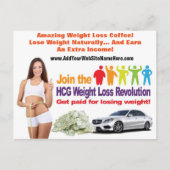 Carte postale Perte de poids (Devant)