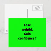 Carte Postale Perte de poids (Devant / Derrière)