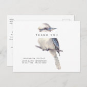 Carte Postale Perte simple d'oiseaux funéraires Merci II (Devant / Derrière)