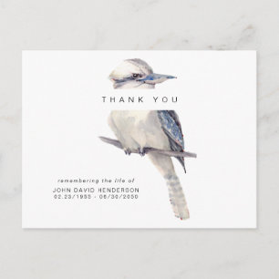 Carte Postale Perte simple d'oiseaux funéraires Merci II