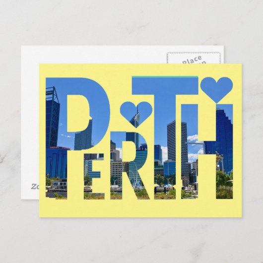 Carte Postale Perth, Australie occidentale (Devant / Derrière)