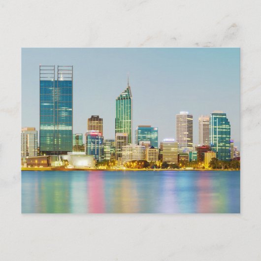 Carte Postale Perth CBD de Mill Point Perth Ouest Australie (Devant)