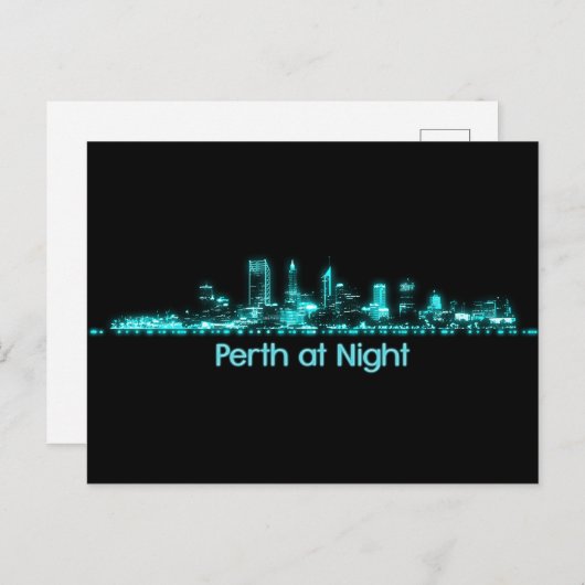 Carte Postale Perth Skyline (Devant / Derrière)