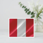Carte Postale Peru - Peruvian Waving Flag - (Debout devant)
