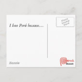 Carte postale péruvienne Ceviche (Dos)
