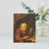 Carte Postale Peser l'or (Debout devant)