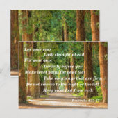 Carte Postale Pesez vos regards devant vous, et fixez les yeux s (Devant / Derrière)