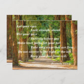 Carte Postale Pesez vos regards devant vous, Et que votre regard (Devant / Derrière)