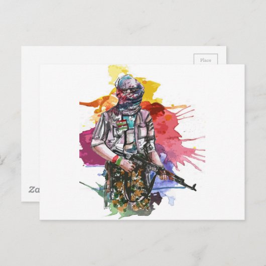 Carte Postale Peshmerga Freedom (Devant / Derrière)