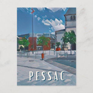 Carte Postale Pessac Photo Vintage