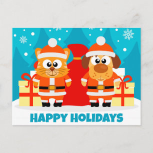 Carte postale Pet Business Christmas Holiday