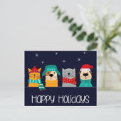 Carte postale Pet Business Christmas Holiday (Debout devant)