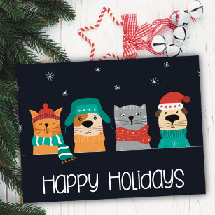 Carte postale Pet Business Christmas Holiday