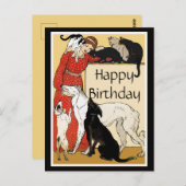 Carte Postale Pet Lover Joyeux anniversaire (Devant / Derrière)