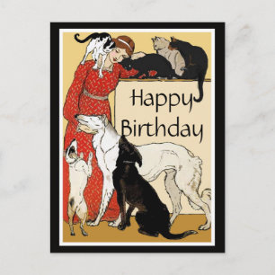 Carte Postale Pet Lover Joyeux anniversaire