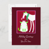 Carte postale Pet Sitter Holiday (Devant / Derrière)