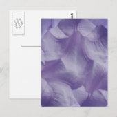 Carte Postale Pétales à fleurs de lune violette (Devant / Derrière)