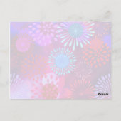 Carte Postale Pétales Abstraits Fluisants (Dos)