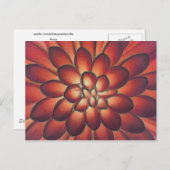 Carte Postale Pétales Art Floral Abstrait Moderne (Devant / Derrière)