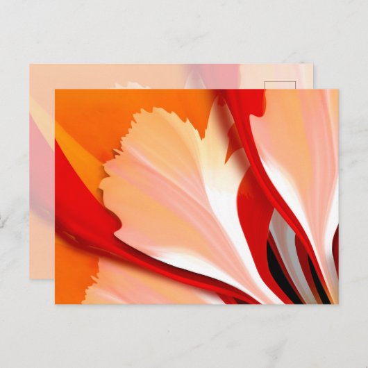 Carte Postale Pétales de fleurs (Devant / Derrière)