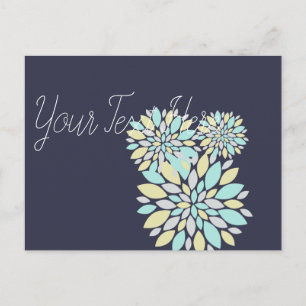 Carte Postale Pétales de fleurs de couleur pastel magique