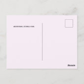 Carte Postale Pétales de rose rose pastel modifiable Mariage rep (Dos)