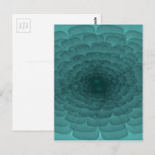 Carte Postale Pétales en Turquoise (Devant / Derrière)