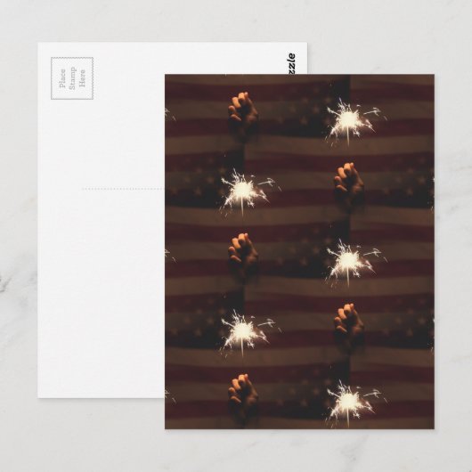 Carte Postale pétards (Devant / Derrière)