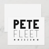 Carte Postale Pete Fleet 2020 (Devant / Derrière)