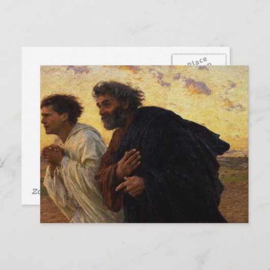 Carte Postale Peter et John Running (Devant / Derrière)