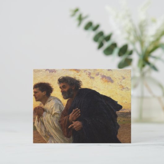 Carte Postale Peter et John Running (Debout devant)