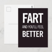 Carte Postale Péter et tu te sentiras mieux juste pour le plaisi (Devant / Derrière)