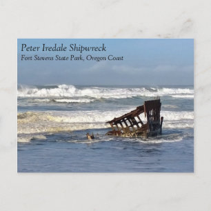 Carte Postale Peter Iredale Shipwreck, Côte de l'Oregon