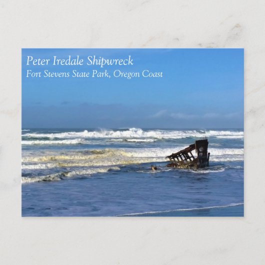Carte Postale Peter Iredale Shipwreck, Côte de l'Oregon (Devant)