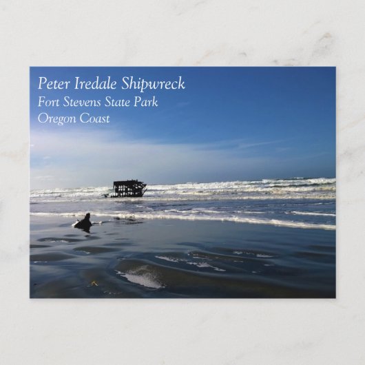 Carte Postale Peter Iredale Shipwreck, Côte de l'Oregon (Devant)