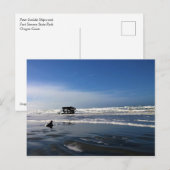 Carte Postale Peter Iredale Shipwreck, Côte de l'Oregon (Devant / Derrière)