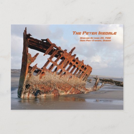 Carte Postale Peter Iredale Shipwreck, Fort Stevens, Oregon Post (Devant)
