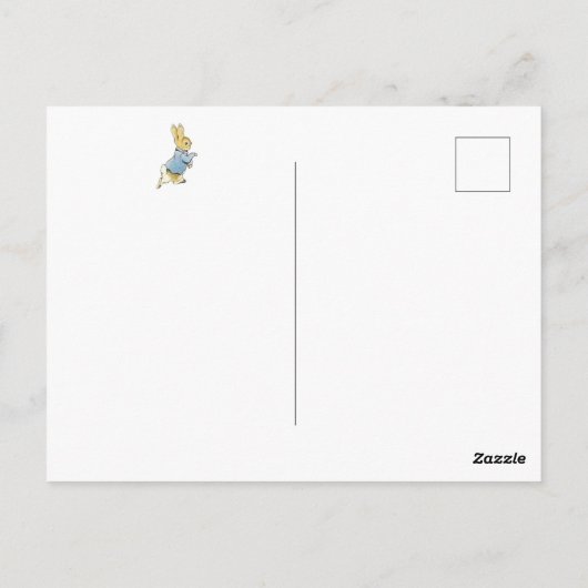 Carte Postale Peter le Baby shower Fleur sauvage Rabbit (Dos)