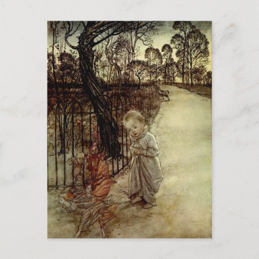 Carte postale Peter Pan Arthur Rackham (Devant)