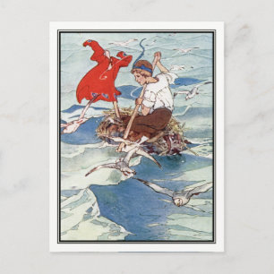 Carte Postale Peter Pan et Tinker Bell par Alice B. Woodward