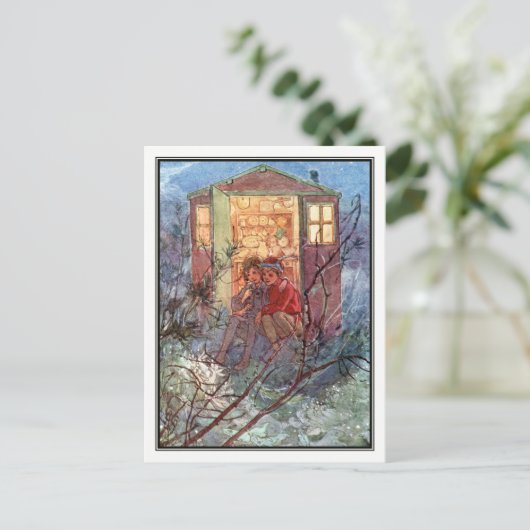 Carte Postale Peter Pan et Wendy par Alice B. Woodward (Debout devant)