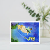 CARTE POSTALE PETER PAN, WENDY, JOHN ET MICHAEL SE SONT ÉLOIGNÉS (Debout devant)