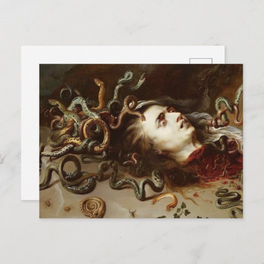 Carte Postale Peter Paul Rubens - Chef De La Méduse - P Baroque (Devant / Derrière)