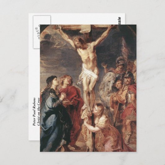 Carte Postale Peter Paul Rubens - Christ sur la Croix (Devant / Derrière)