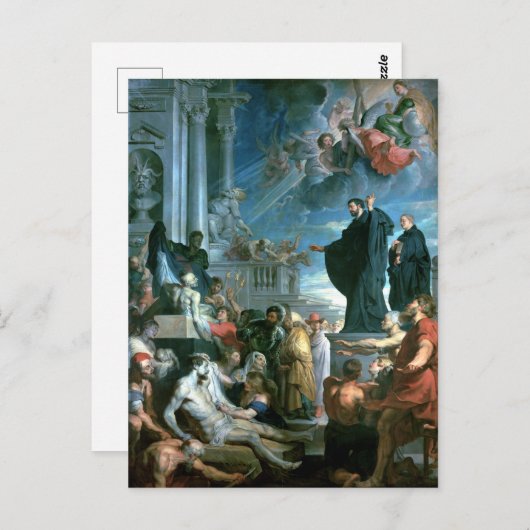 Carte Postale Peter Paul Rubens Les miracles de saint François (Devant / Derrière)