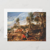 Carte Postale Peter Paul Rubens - Milkmaips avec bétail (Devant / Derrière)