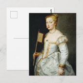 Carte Postale Peter Paul Rubens Portrait d'une dame (Devant / Derrière)