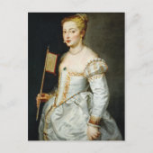 Carte Postale Peter Paul Rubens Portrait d'une dame (Devant)