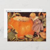 Carte Postale Peter, Peter, Citrouille-mangeur de la crèche rime (Devant / Derrière)